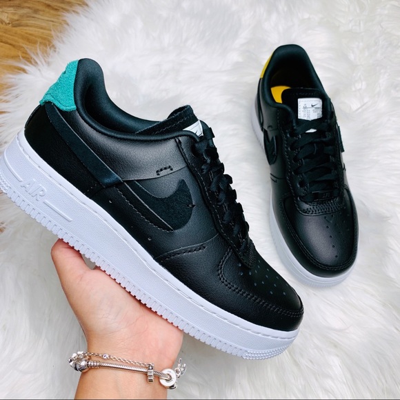 air force 1 lx inside out black